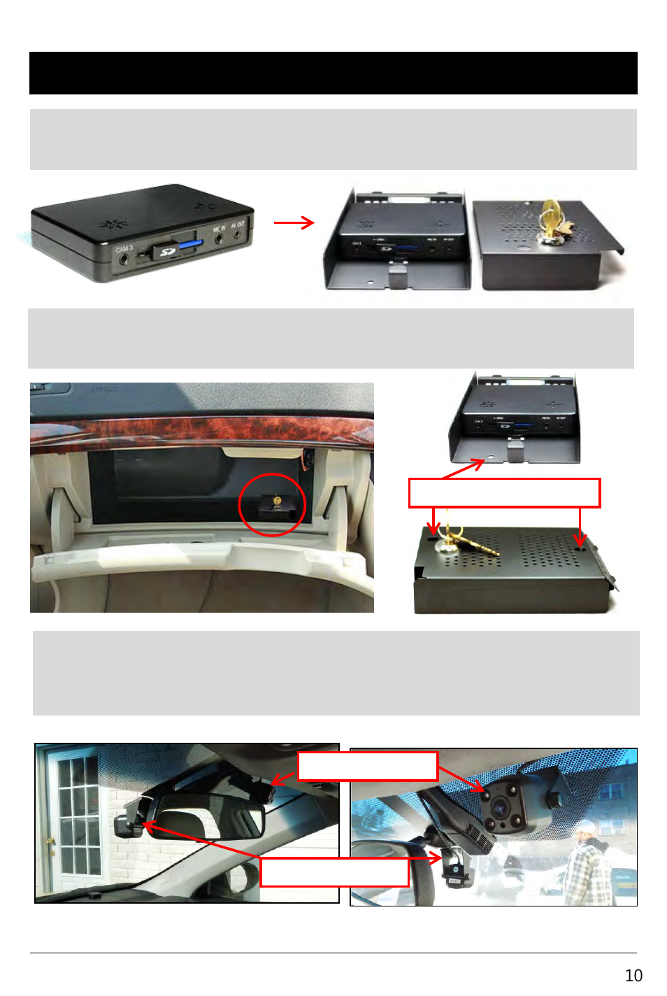 Slide number 10, Hardware installation | RearviewSafety RVS-4000 User Manual | Page 10 / 42