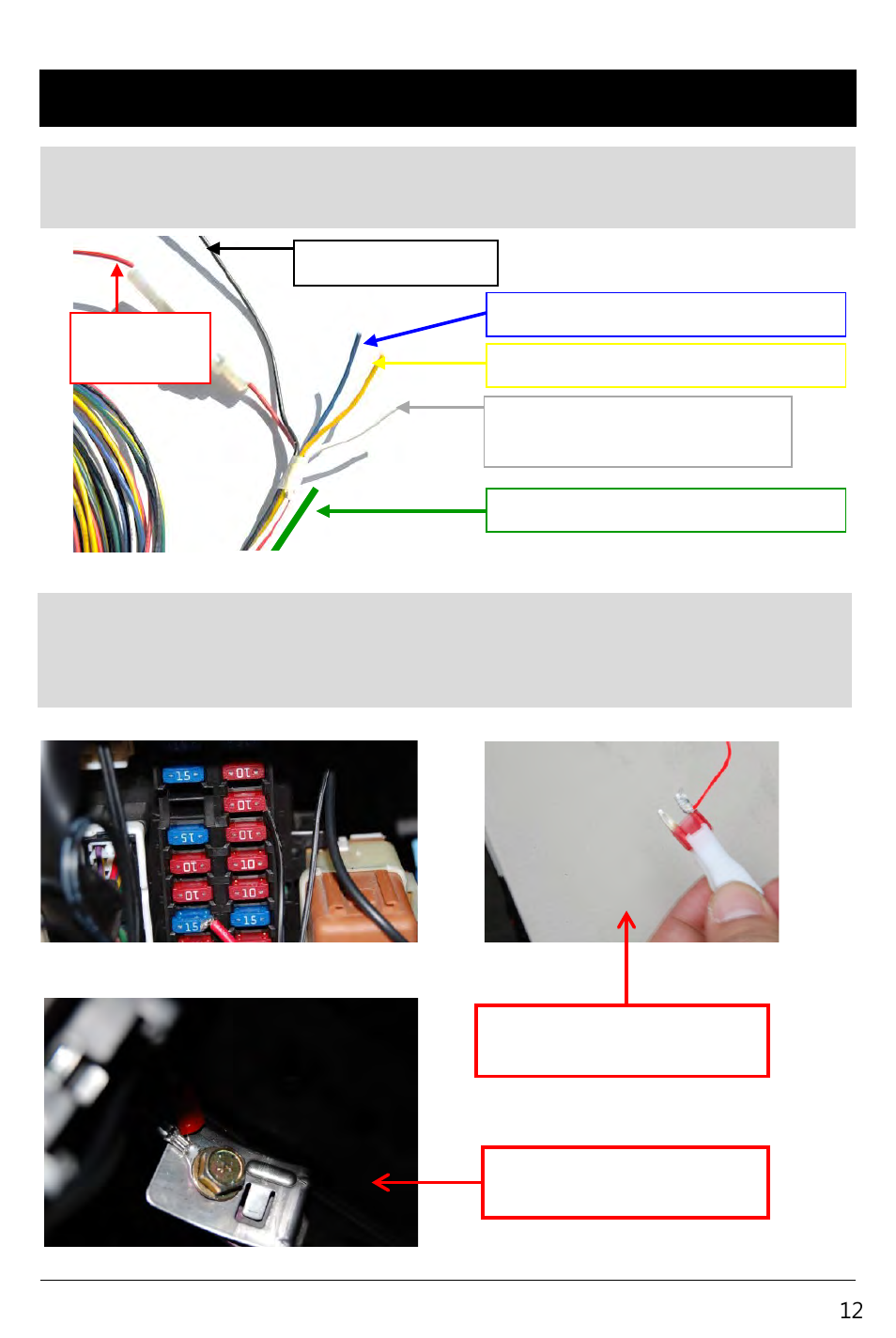 Slide number 12, Hardware installation cont’d | RearviewSafety RVS-4000 User Manual | Page 12 / 42