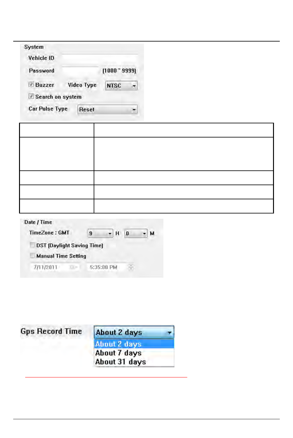 Slide number 26, Drive recorder settings – password & gps record | RearviewSafety RVS-4000 User Manual | Page 26 / 42