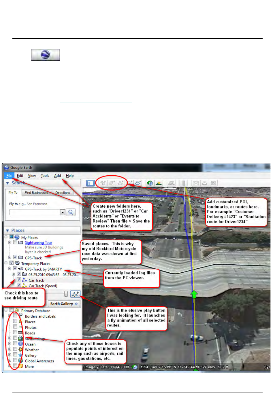 Slide number 38, Gps log to kml converter (for google earth) | RearviewSafety RVS-4000 User Manual | Page 38 / 42