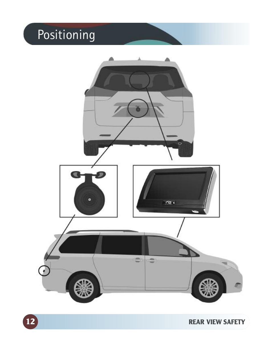 Positioning | RearviewSafety RVS-091406 User Manual | Page 12 / 22
