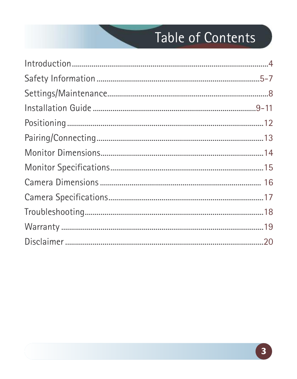 RearviewSafety RVS-091406 User Manual | Page 3 / 22