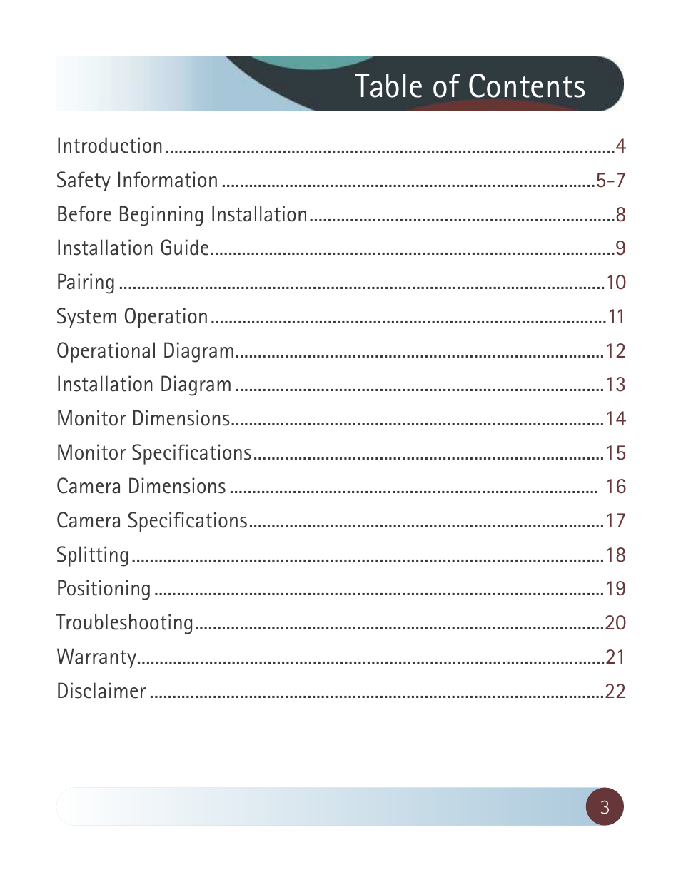 RearviewSafety RVS-CW-CAM User Manual | Page 3 / 23