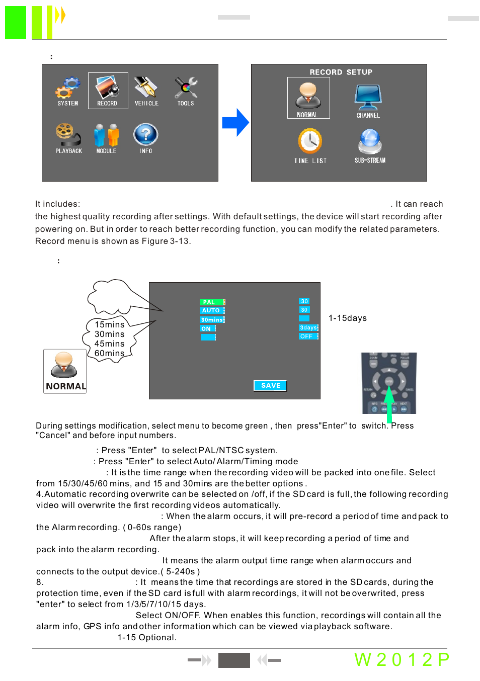 W 2 0 1 2 p, 12 sd card mobile dvr user manual 12 | RearviewSafety RVS-MDVR User Manual | Page 14 / 32