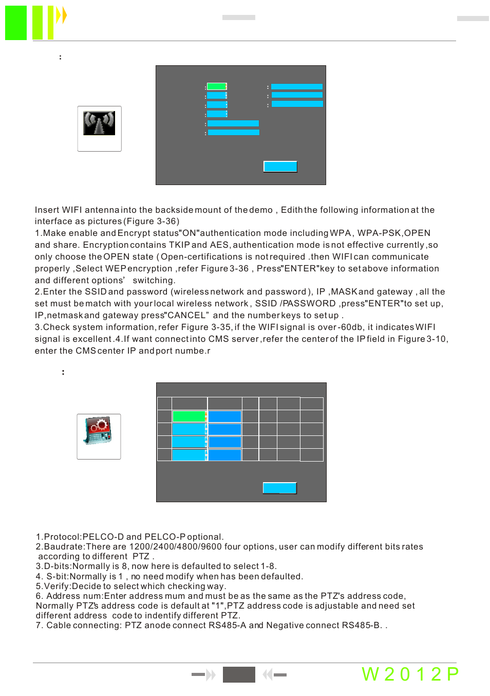 W 2 0 1 2 p, 19 sd card mobile dvr user manual 19, 3 ptz setup | RearviewSafety RVS-MDVR User Manual | Page 21 / 32