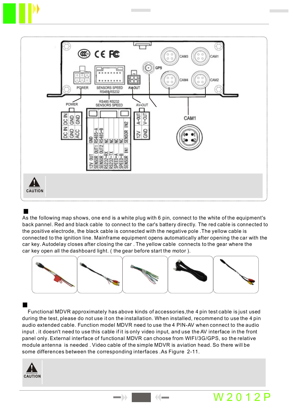 W 2 0 1 2 p, 6sd card mobile dvr user manual 6 | RearviewSafety RVS-MDVR User Manual | Page 8 / 32