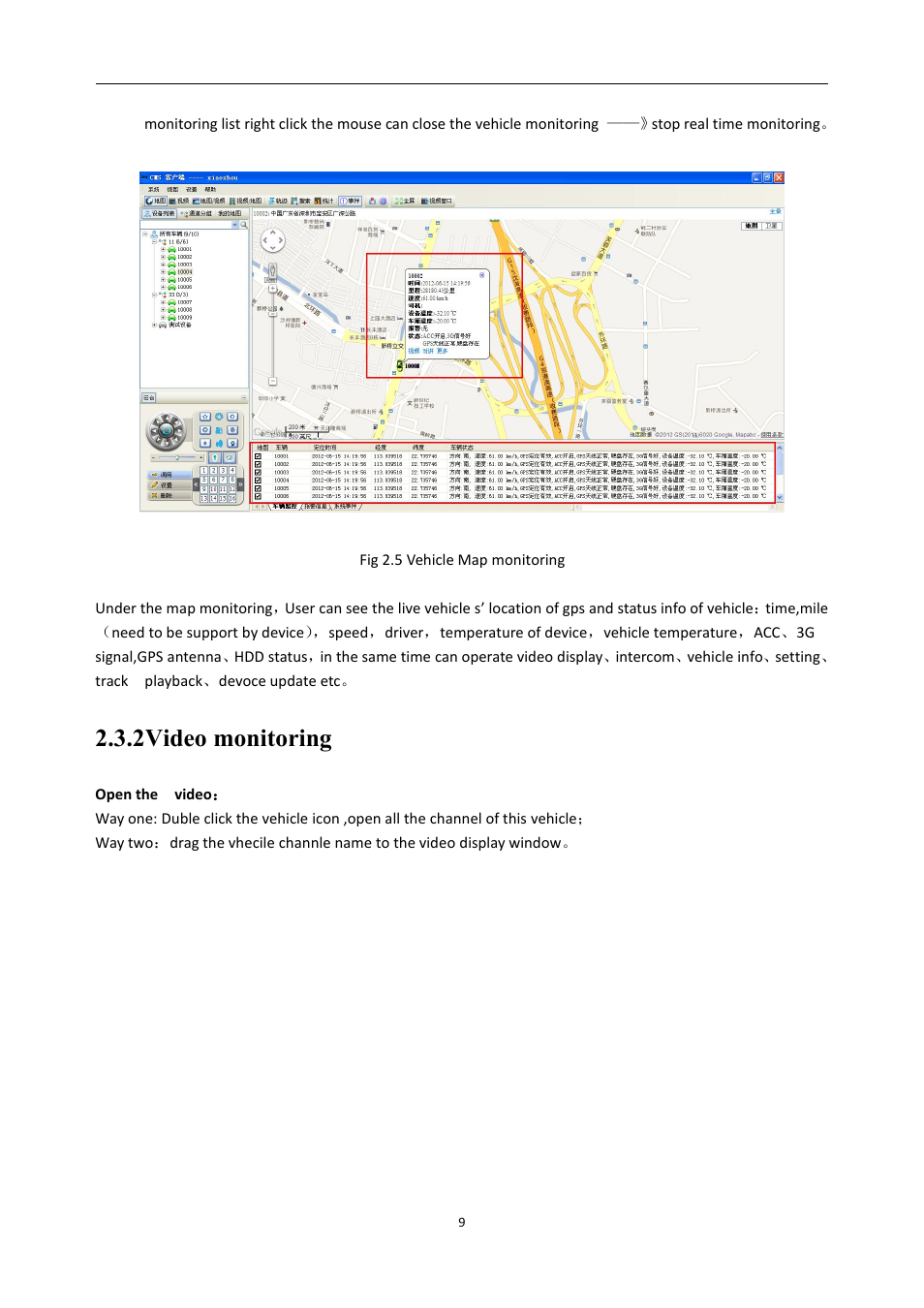 2videomonitoring, 2video monitoring | RearviewSafety RVS-MDVR User Manual | Page 10 / 72