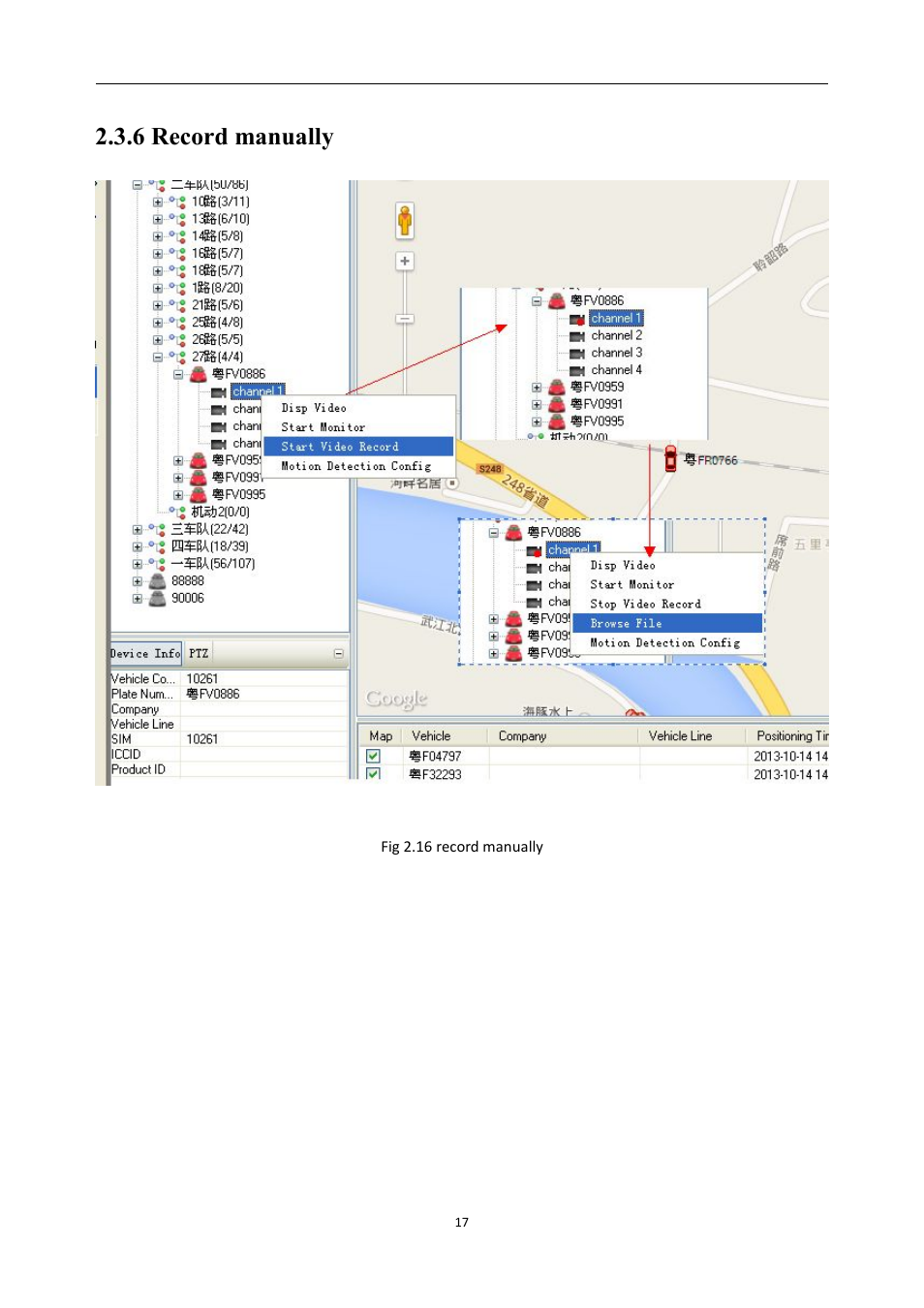 6recordmanually, 6 record manually | RearviewSafety RVS-MDVR User Manual | Page 18 / 72