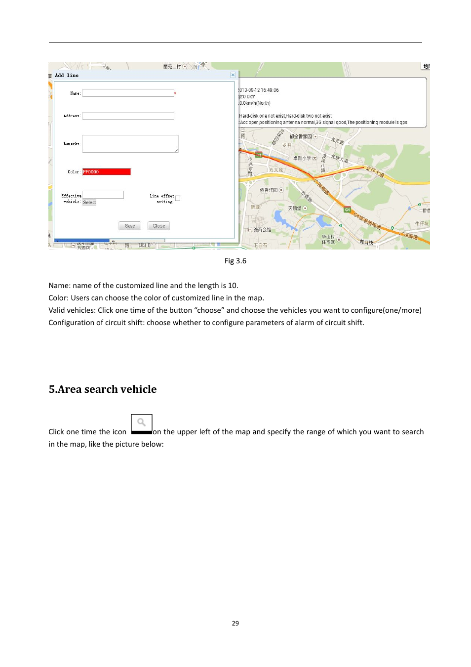 Areasearchvehicle, Area search vehicle | RearviewSafety RVS-MDVR User Manual | Page 30 / 72