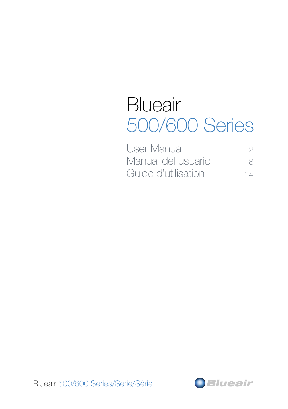 Blueair 500 User Manual | 11 pages