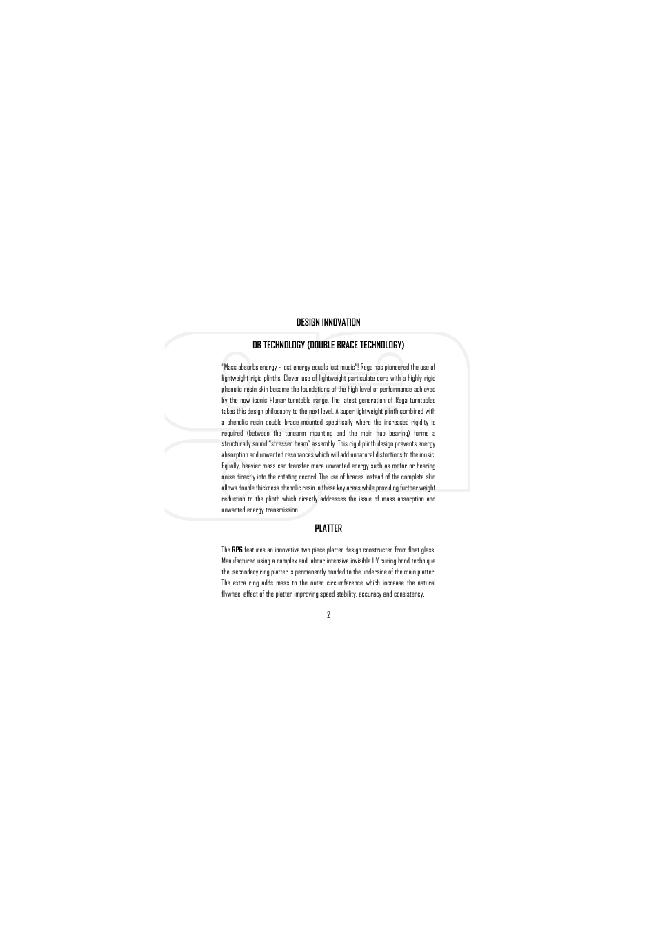 Rega RP6 User Manual | Page 3 / 12