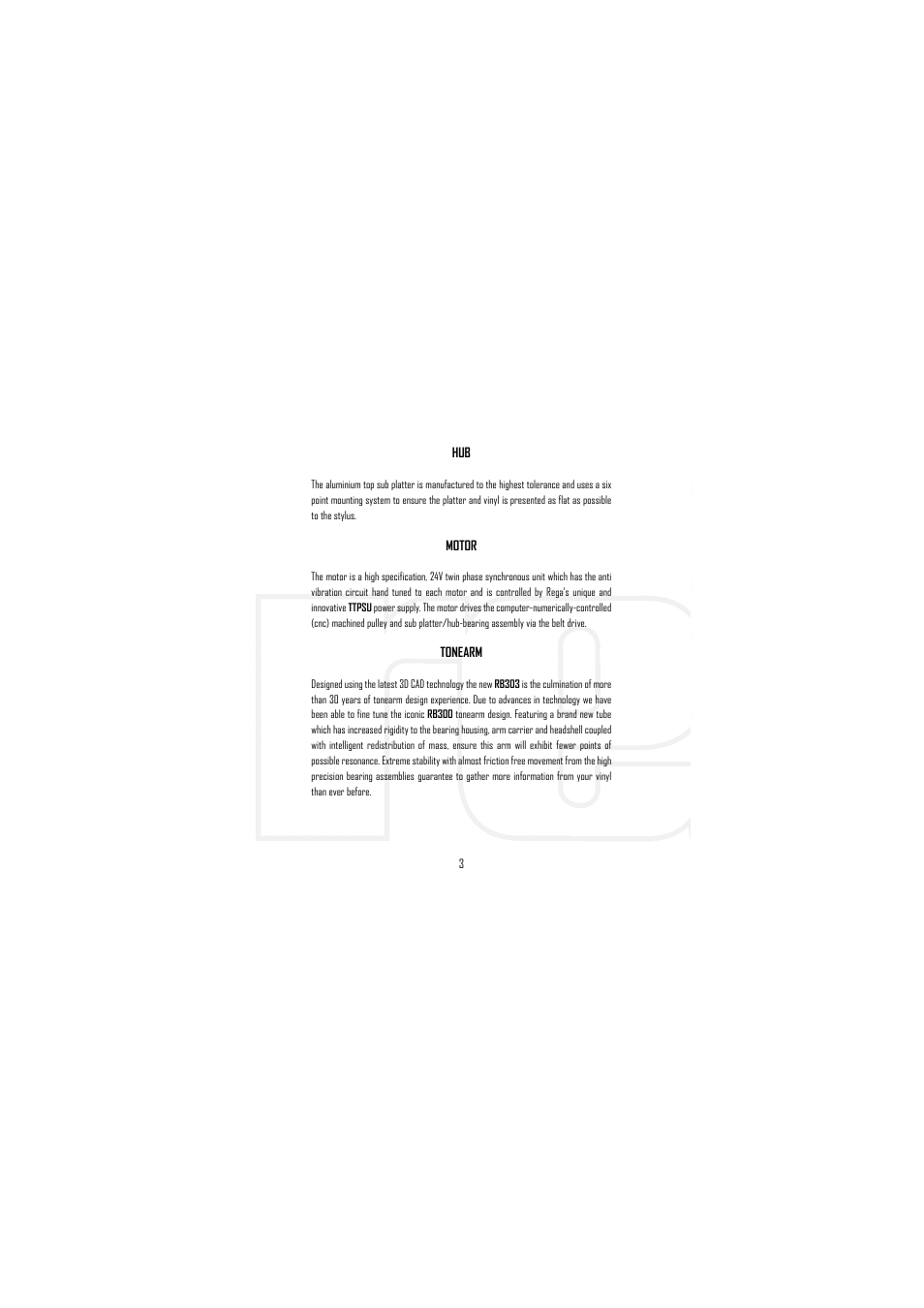 Rega RP6 User Manual | Page 4 / 12