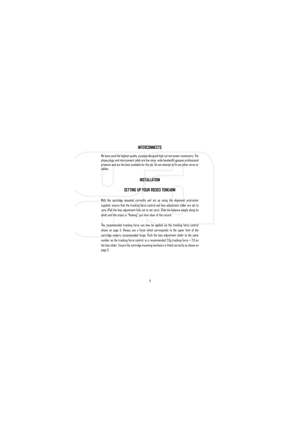 Rega RP6 User Manual | Page 5 / 12