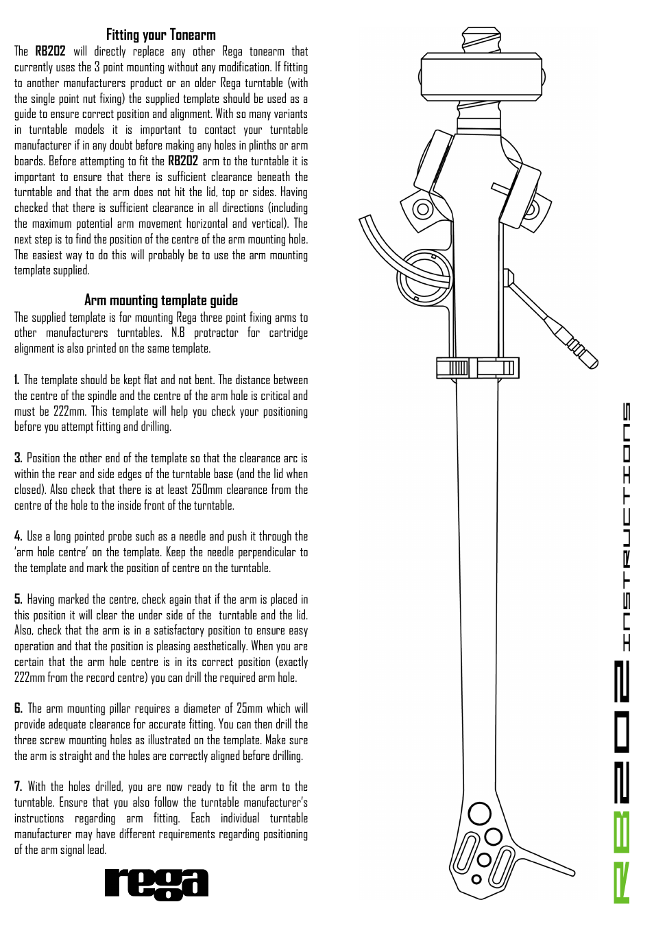 Rega RB202 User Manual | Page 2 / 2