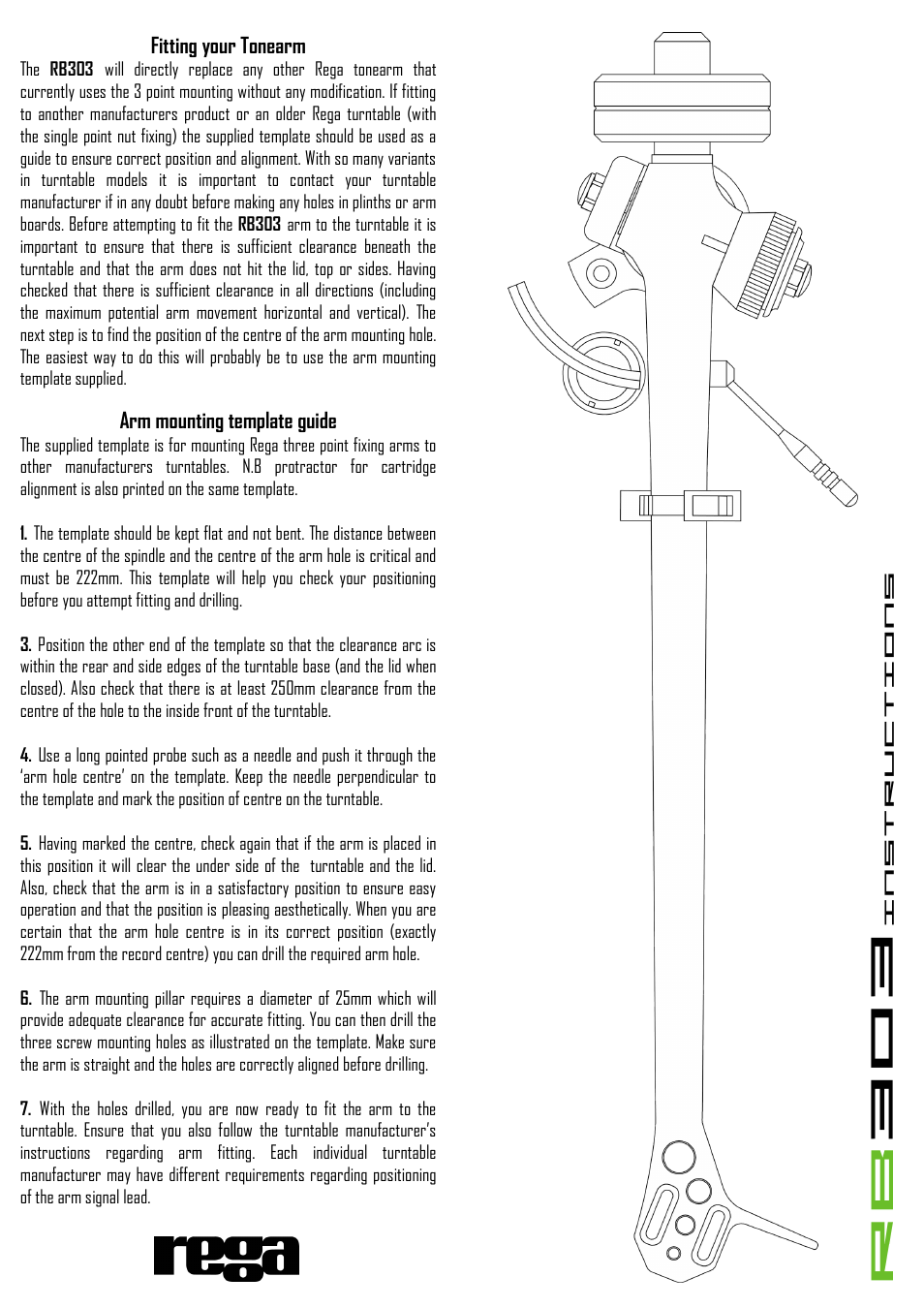 Rega RB303 User Manual | Page 2 / 2