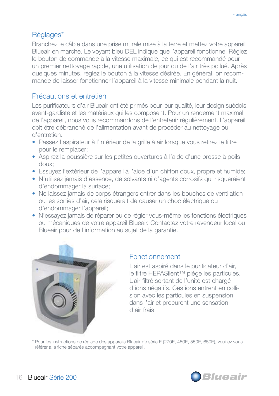 Blueair 200 SERIES User Manual | Page 16 / 20