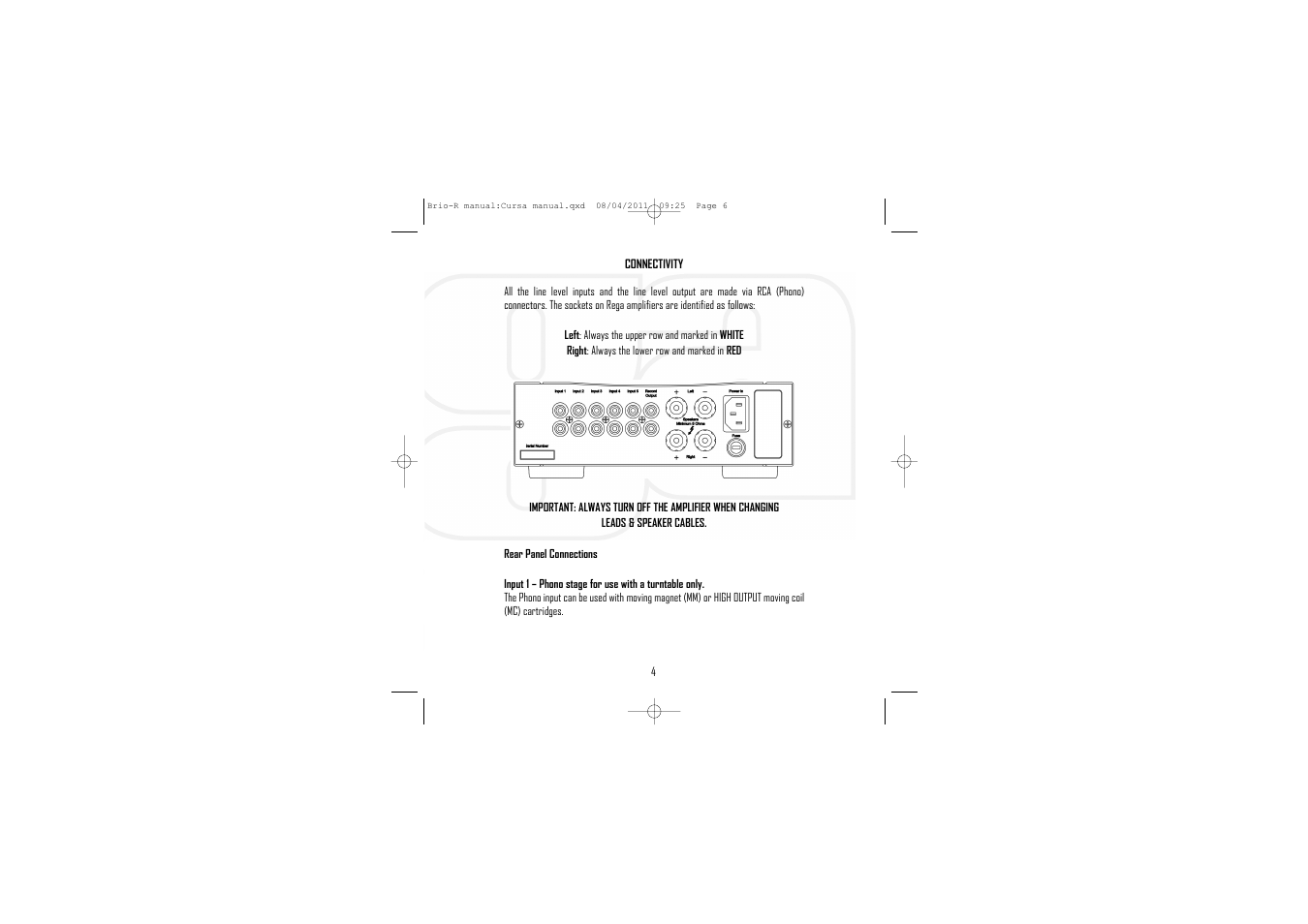 Rega Brio-R User Manual | Page 6 / 17