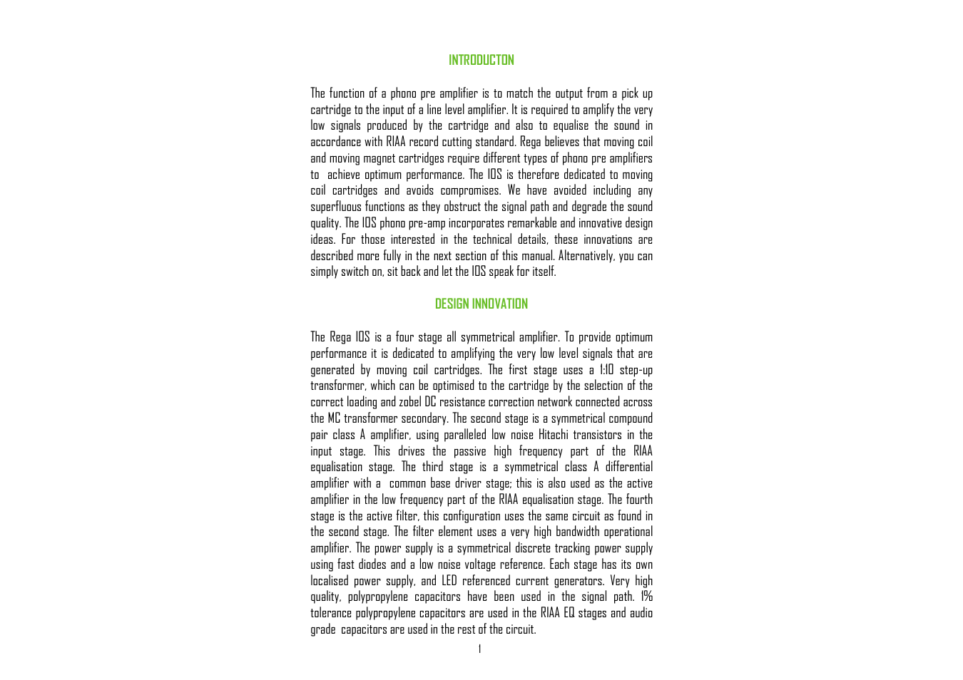 Rega Ios Reference User Manual | Page 6 / 16