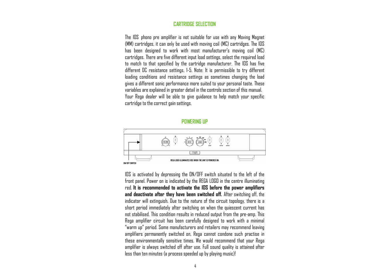 Rega Ios Reference User Manual | Page 9 / 16