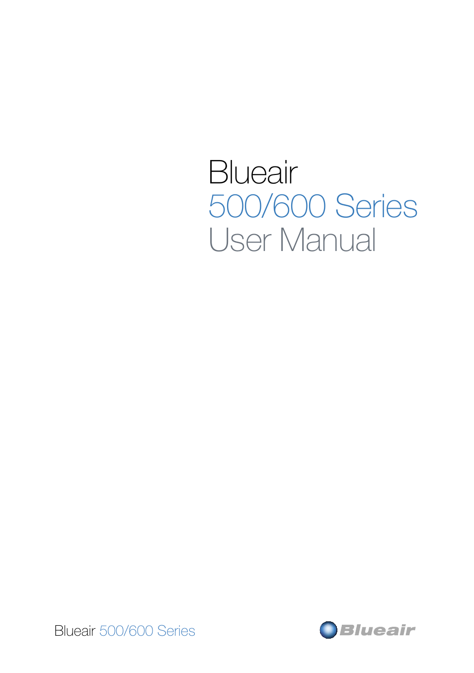 Blueair 600 User Manual | 8 pages