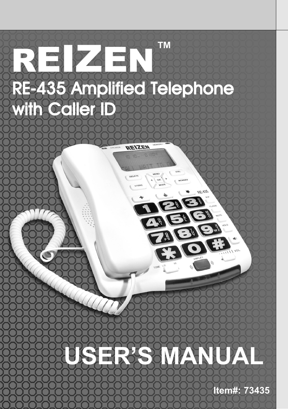 Reizen RE-50 Amplified Telephone User Manual | 28 pages