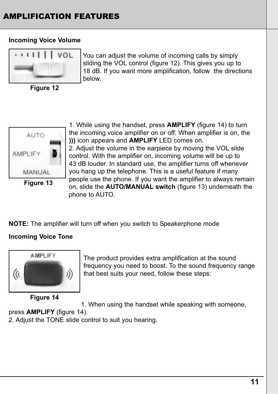 Reizen RE-50 Amplified Telephone User Manual | Page 11 / 28