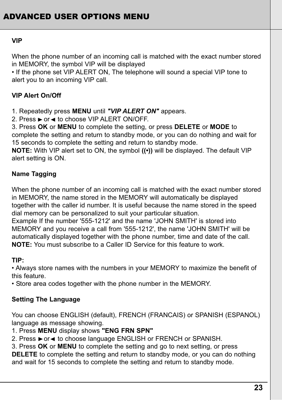 Reizen RE-50 Amplified Telephone User Manual | Page 23 / 28