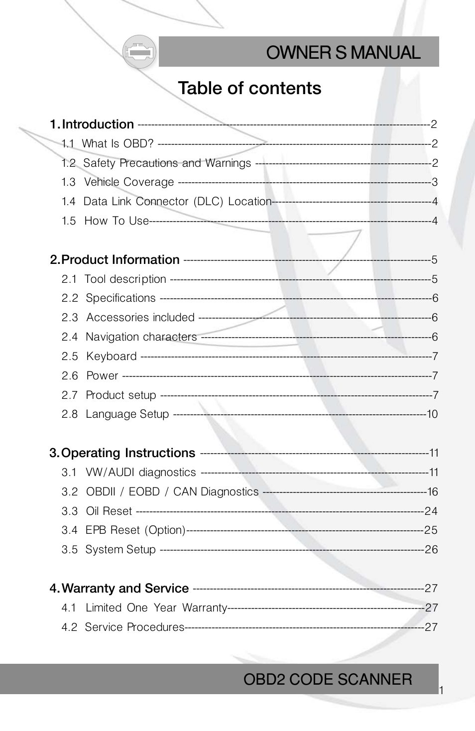 Roadi RDT55 User Manual | Page 3 / 30