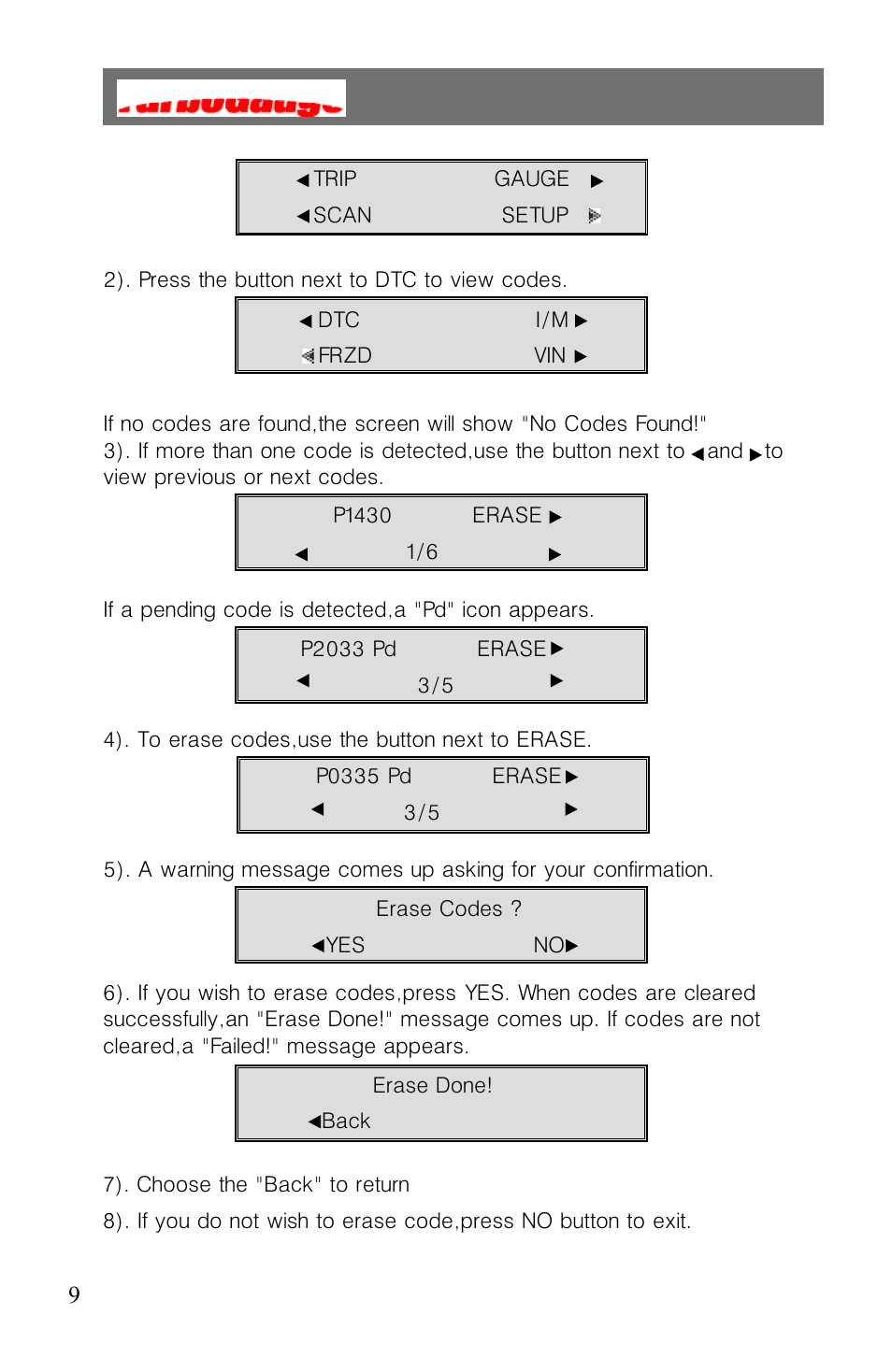 Roadi Turbo Gauge User Manual | Page 11 / 27