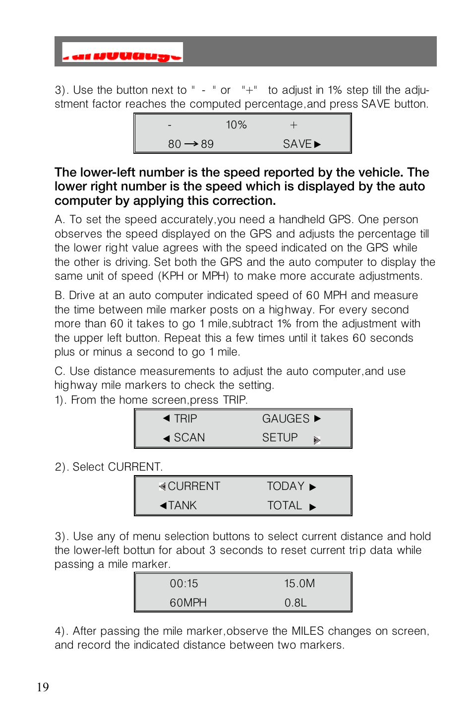 Roadi Turbo Gauge User Manual | Page 21 / 27