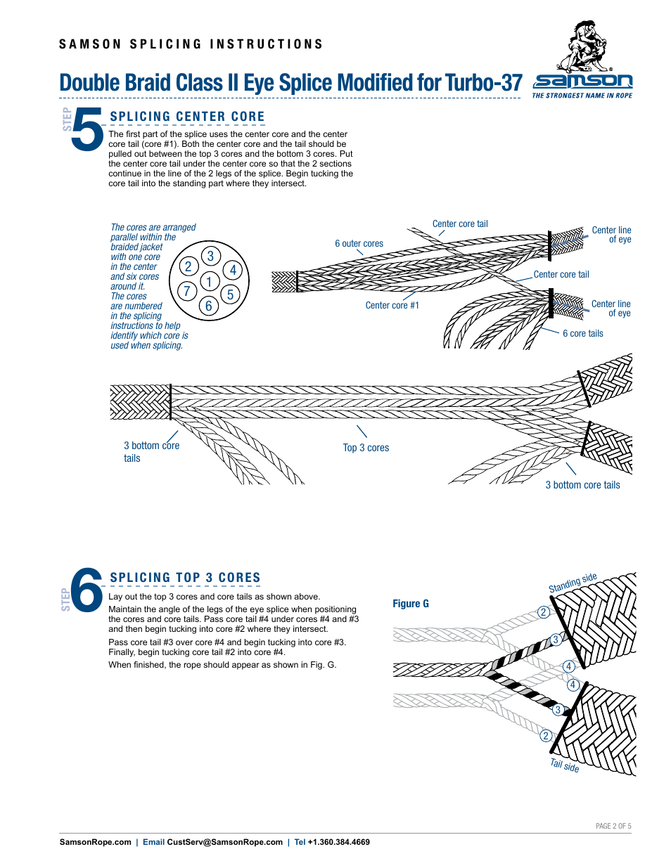 Samson DOUBLE BRAID Class II Eye Splice Modified for Turbo-37 User Manual | Page 2 / 5