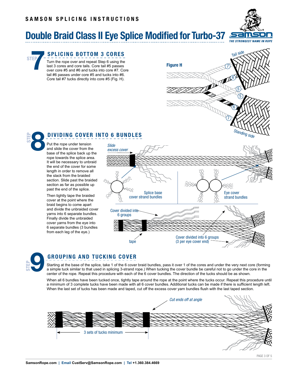 Samson DOUBLE BRAID Class II Eye Splice Modified for Turbo-37 User Manual | Page 3 / 5