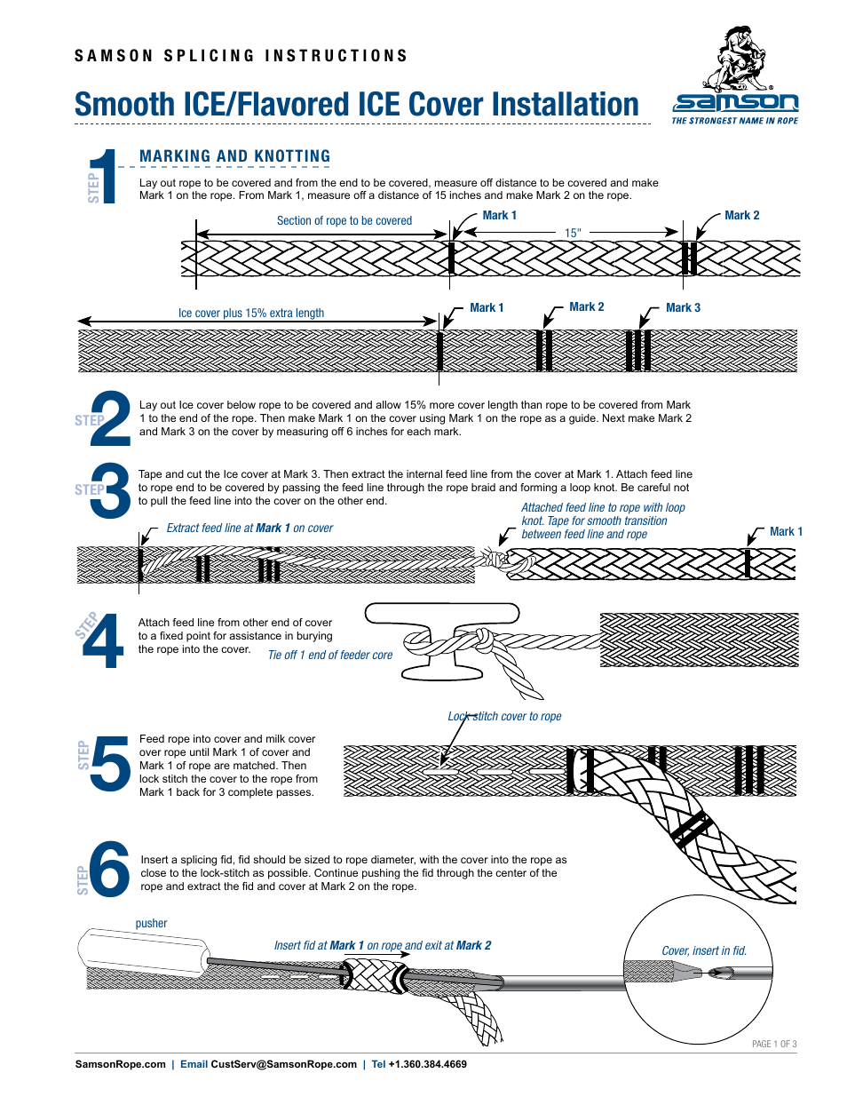 Samson MISCELLANEOUS Smooth Ice/Flavored Ice Cover Installation User Manual | 3 pages