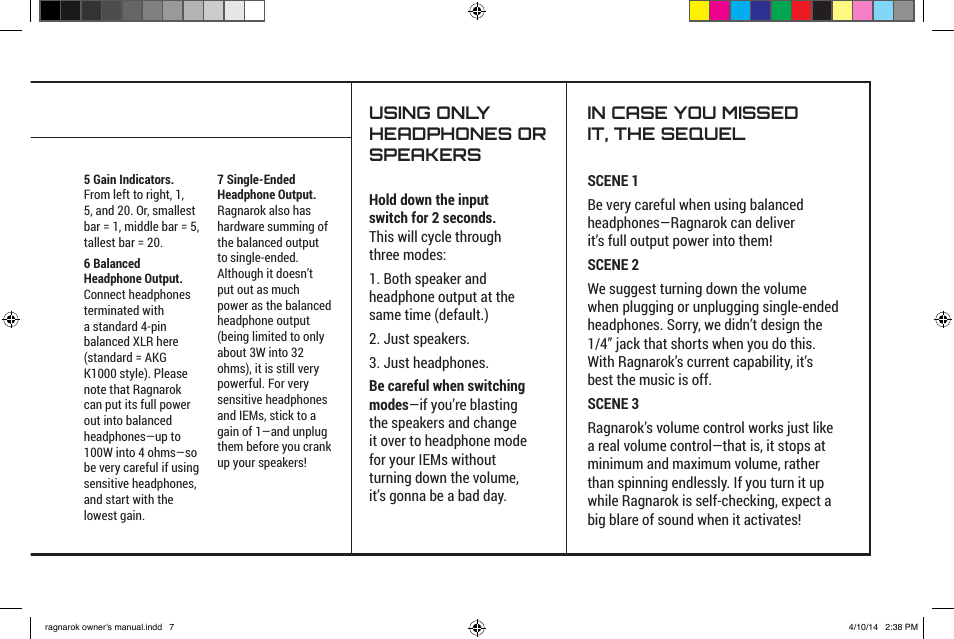 Schiit Ragnarok User Manual | Page 7 / 12