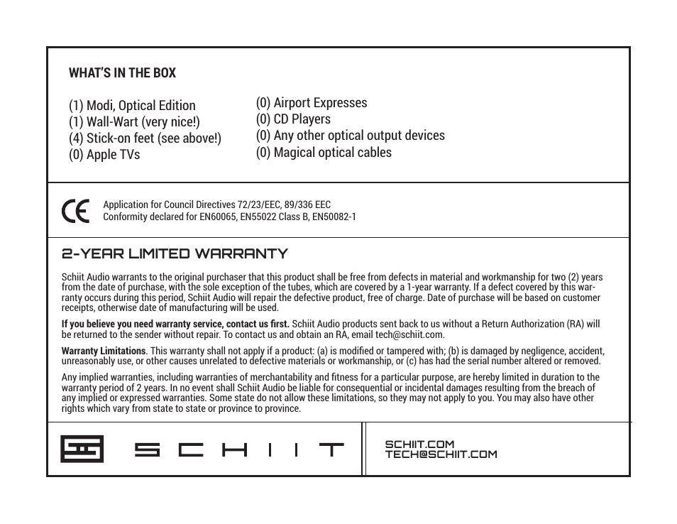 Schiit Modi User Manual | Page 4 / 4