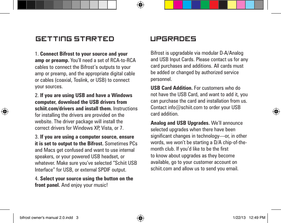 Upgrades | Schiit Bifrost User Manual | Page 3 / 8