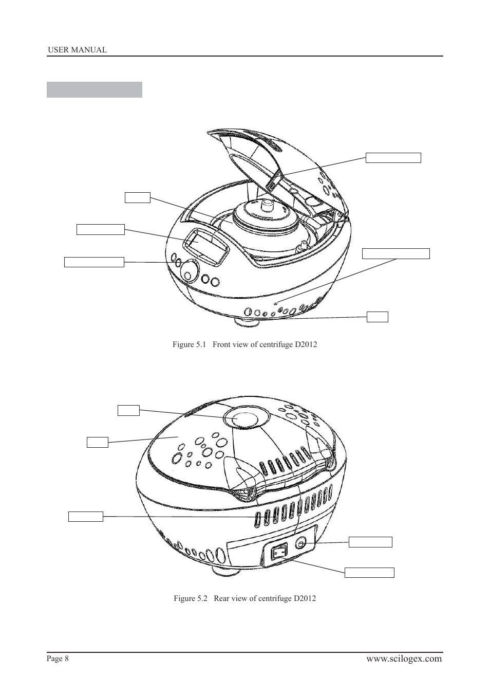 Structure | Scilogex D2012 Micro-Centrifuge User Manual | Page 8 / 20