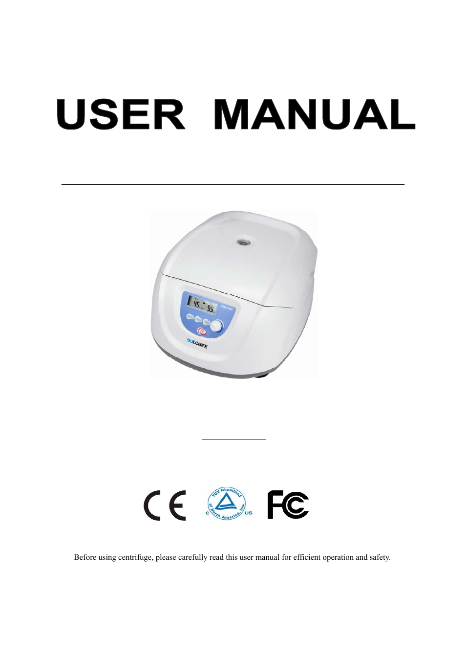 Scilogex DM0142 Clinical-Centrifuge User Manual | 21 pages