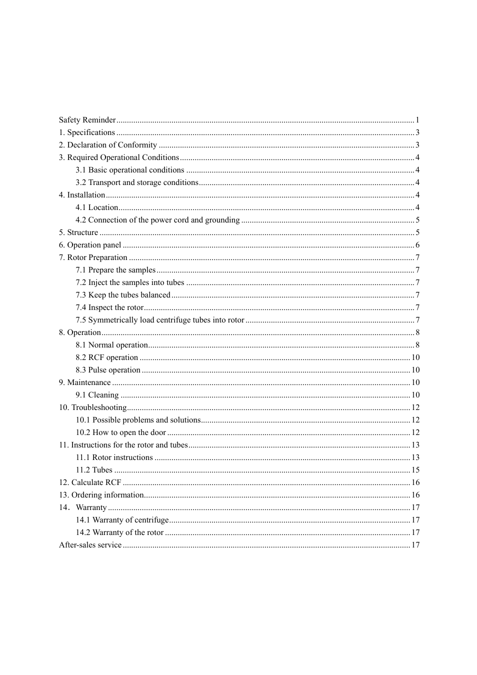 Scilogex DM0142 Clinical-Centrifuge User Manual | Page 2 / 21