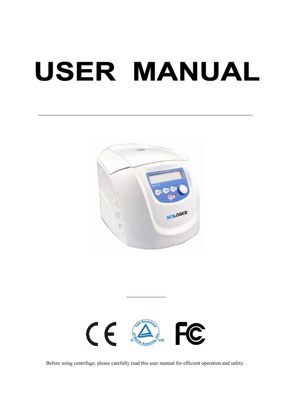 Scilogex DM1424 Hematocrit-Centrifuge User Manual | 24 pages