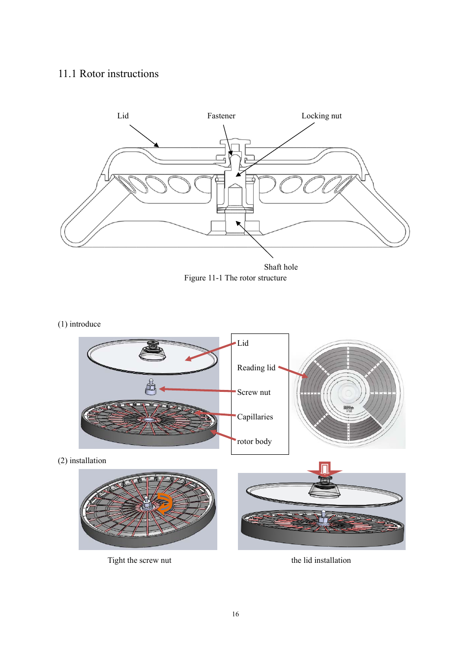 1 rotor instructions | Scilogex DM1424 Hematocrit-Centrifuge User Manual | Page 19 / 24