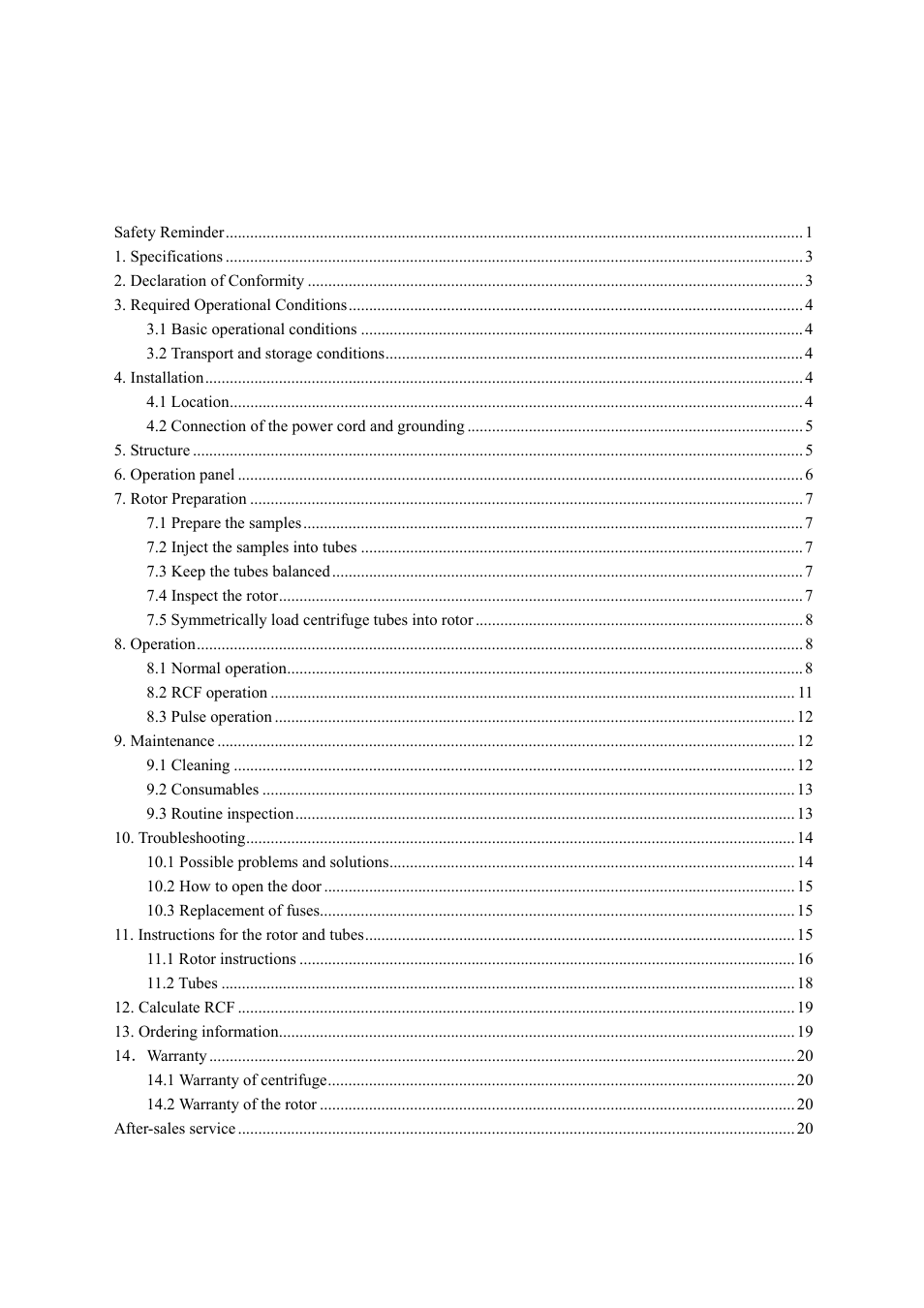 Scilogex DM1424 Hematocrit-Centrifuge User Manual | Page 2 / 24