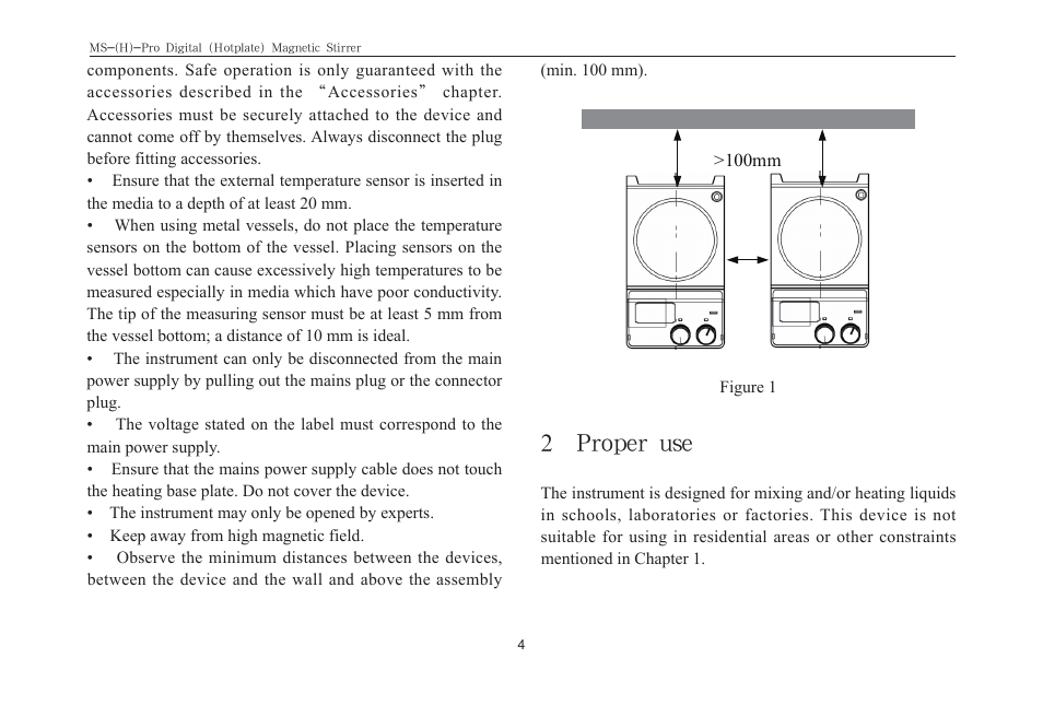 2 proper use | Scilogex MS-Pro User Manual | Page 6 / 20