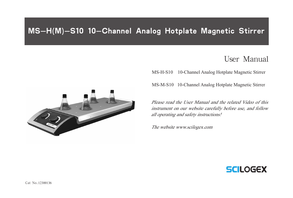 Scilogex MS-M-S10 User Manual | 12 pages