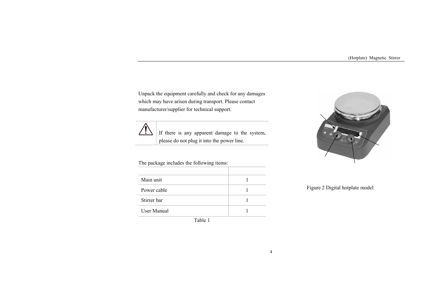 Inspection, Control, 1 receiving inspection | 2 listing of items, 1 control elements | Scilogex MS-PB User Manual | Page 6 / 18