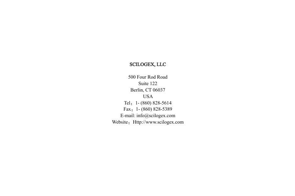Scilogex MS7-H550-Pro User Manual | Page 20 / 20