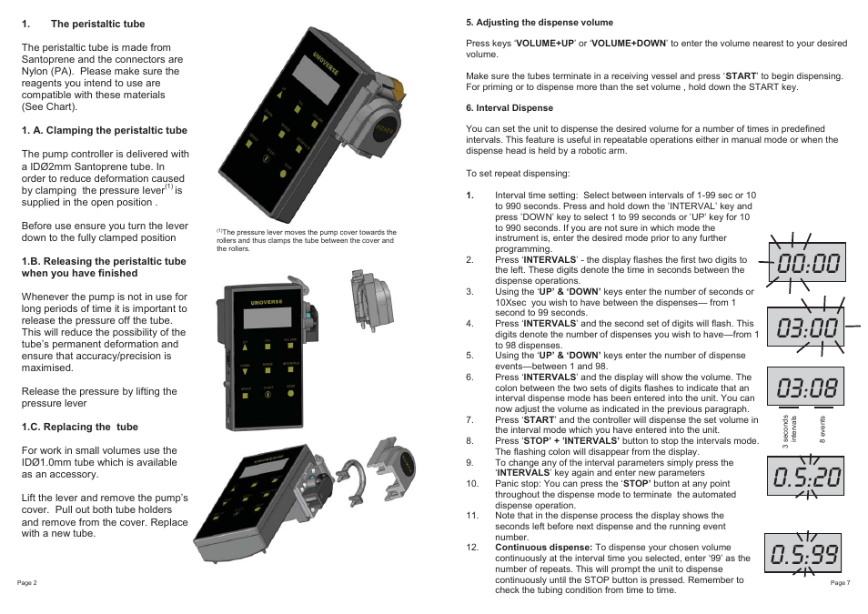 Scilogex Unoverse Peristaltic Pump Dispense 9100 User Manual | Page 4 / 6