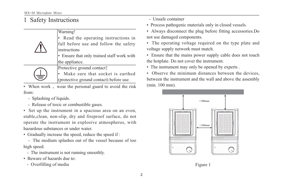 1 safety instructions | Scilogex MX-M User Manual | Page 4 / 8