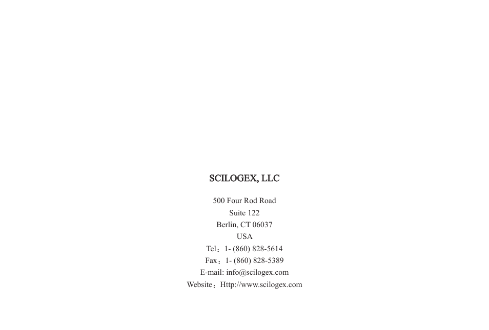 Scilogex MX-M User Manual | Page 8 / 8