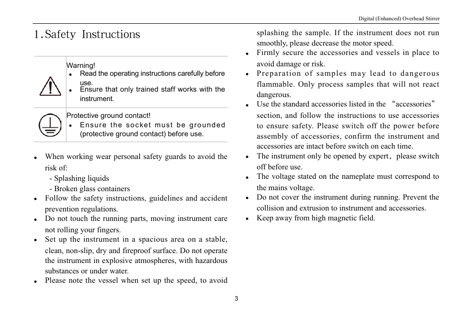 Safety instructions | Scilogex OS20-Pro User Manual | Page 5 / 16